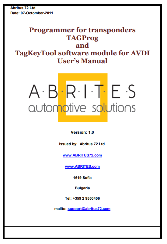 WEAPONS OF MASS INSTRUCTION – WHY ARE THE ABRITES USER MANUALS ESSENTIAL