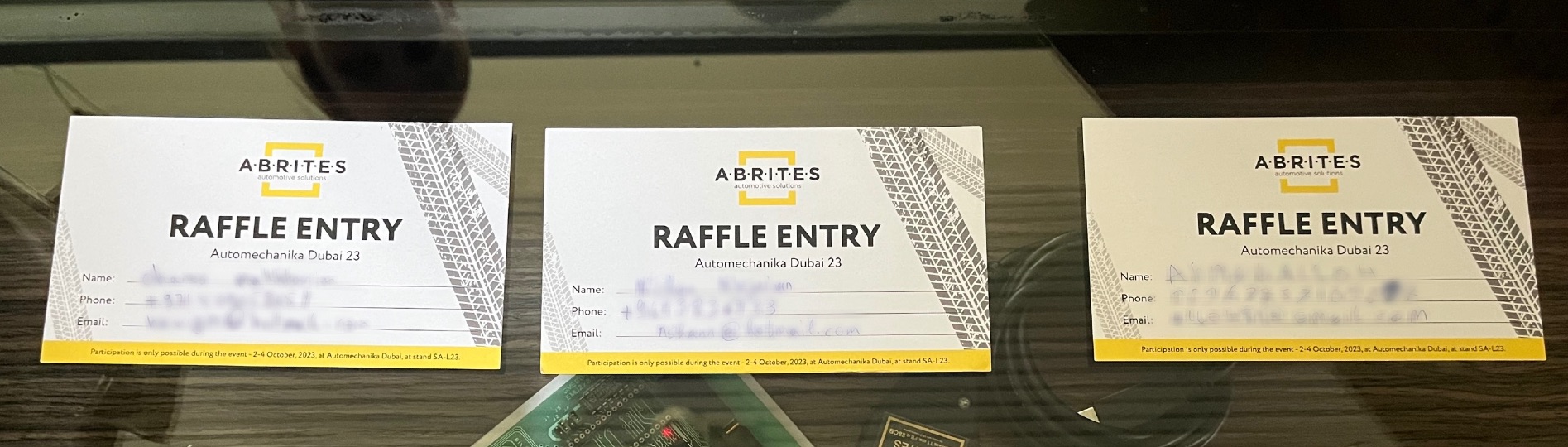 AUTOMECHANIKA DUBAI 2023 – ABRITES RAFFLE WINNERS