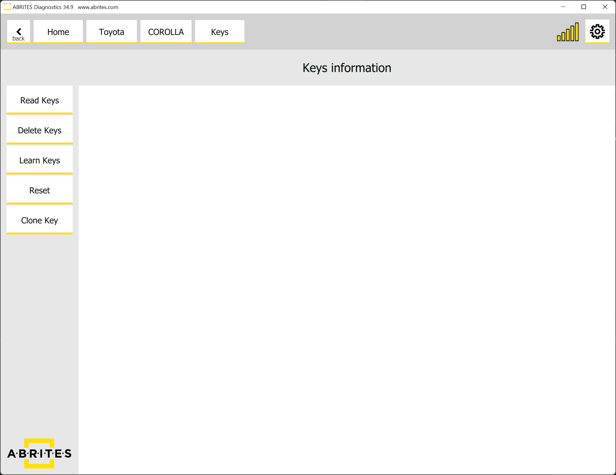 ABRITES DIAGNOSTICS FOR TOYOTA, LEXUS, AND SCION VEHICLES ONLINE VERSION 34.9
