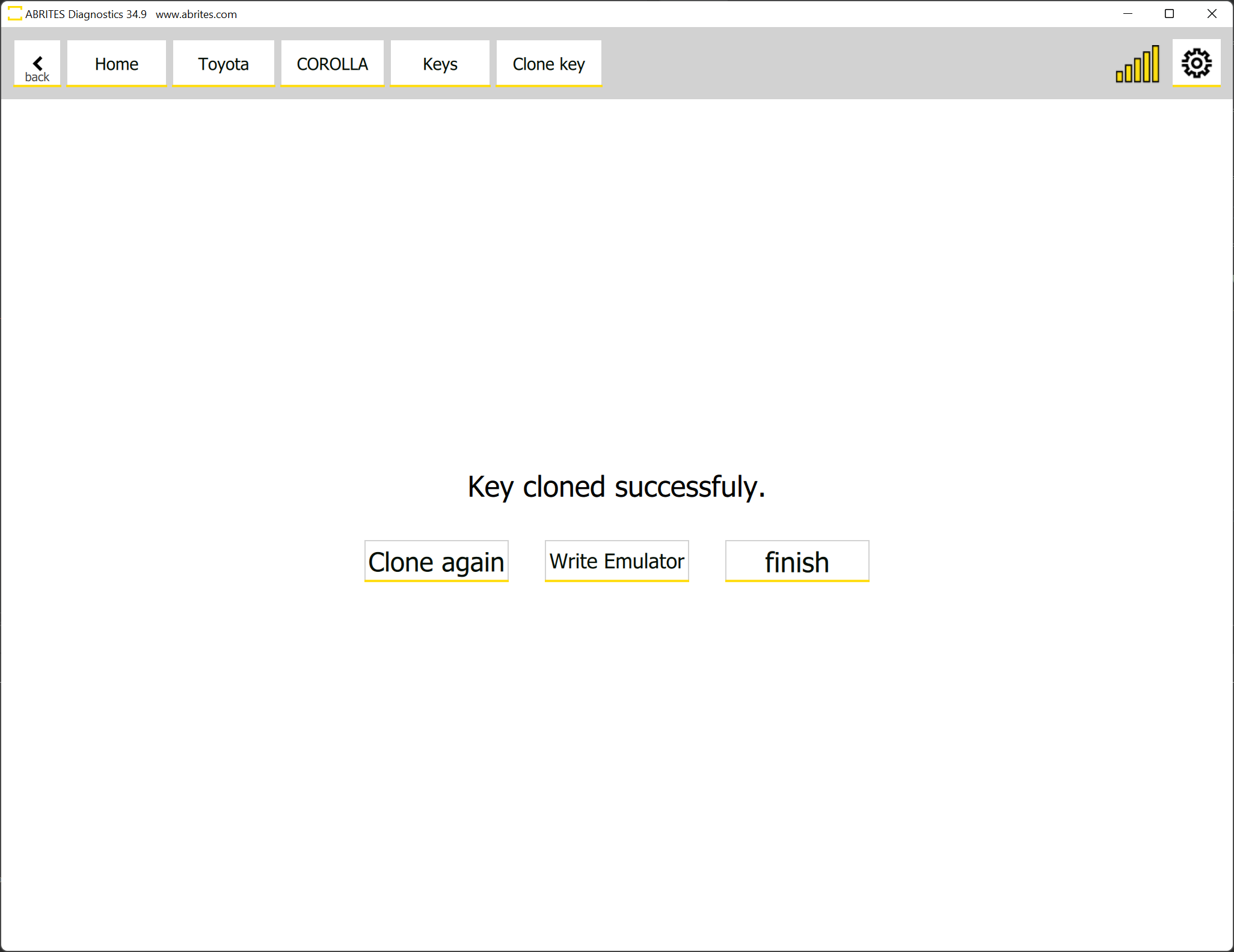 ABRITES DIAGNOSTICS FOR TOYOTA, LEXUS, AND SCION VEHICLES ONLINE VERSION 34.9