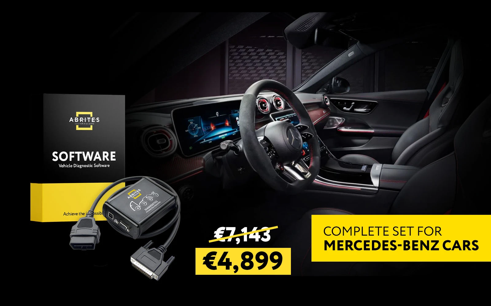 WORKING WITH MERCEDES-BENZ CARS – COMPLETE SOLUTION IN ONE ABRITES SET!