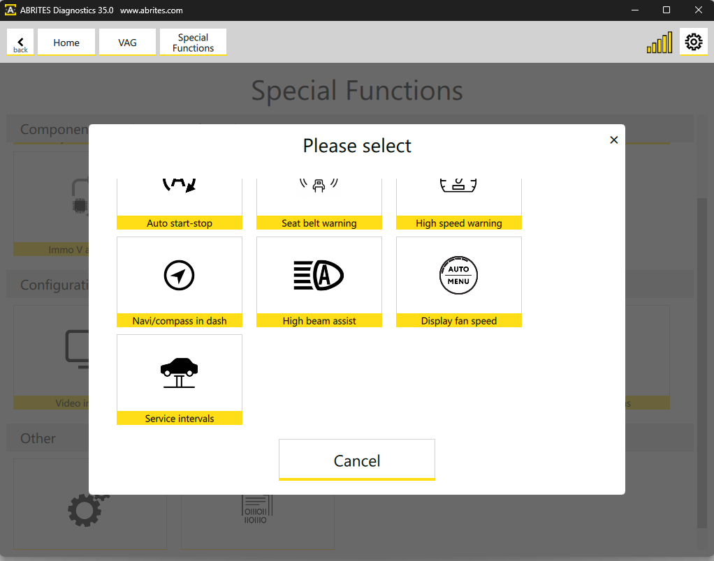 SERVICE INTERVAL RESET FOR MLB AND MQB VAG VEHICLES