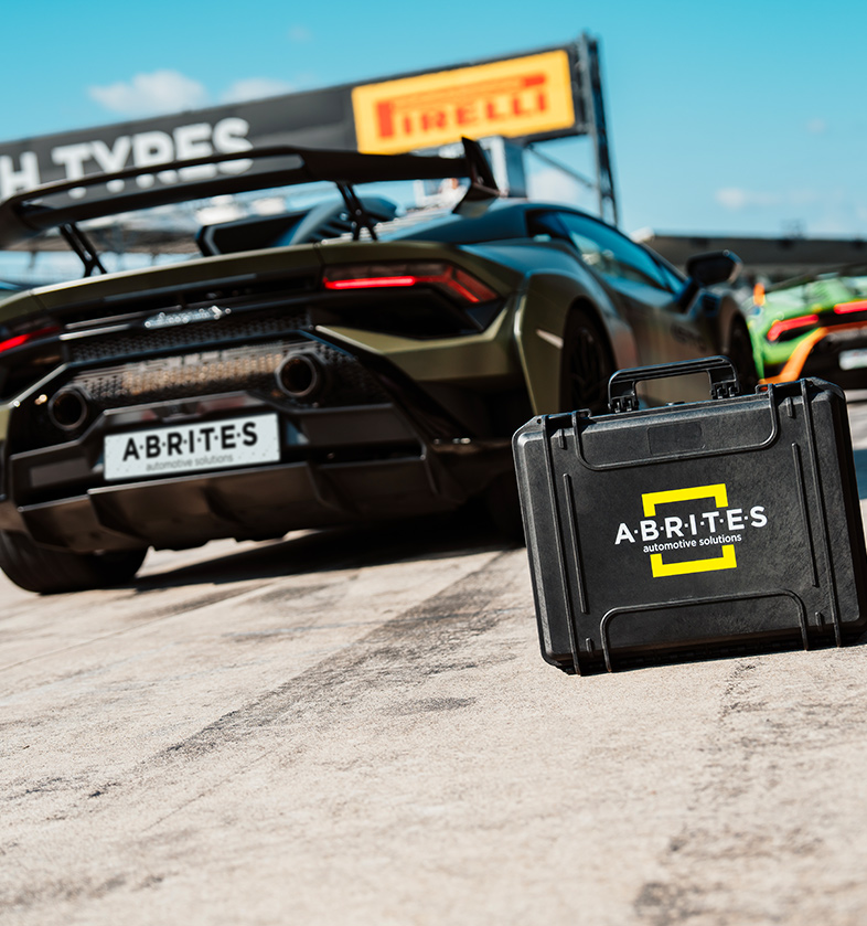 Racing car supported by Abrites software