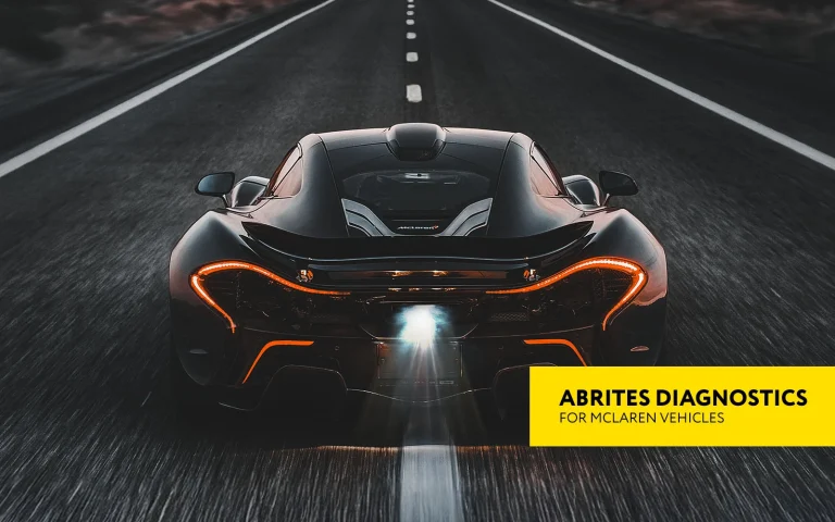 The McLaren four – a brief history of Mclaren road cars and the Abrites diagnostics for Mclaren